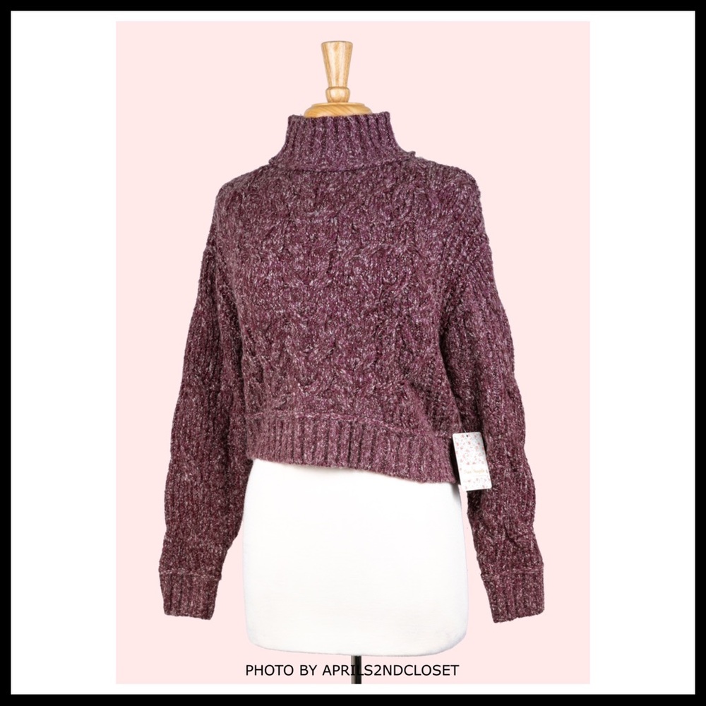 FREE PEOPLE BOHO PULLOVER CHUNKY KNIT SWEATER A2C - Picture 12 of 16